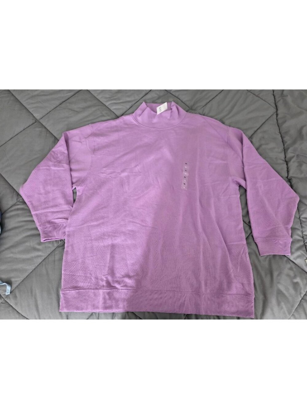 NWT Women's Sz XL Purple Gap brand mock neck sweatshirt